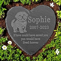 Vista 12 de Dachshund Memorial, Dachshund Memorial Stone, Pérdida de Dachshund, recuerdo conmemorativo de perro salchicha, en memoria amorosa perro salchicha