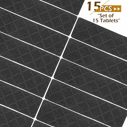 Miniatura 14 de Seloom Alfombra antideslizante con respaldo antideslizante especializada para peldaños de madera de interior, extraíble y lavable, perfecta