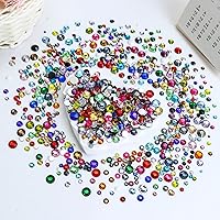 Vista 3 de 3000 PIEZAS SS16 de 4 mm de Resina Diamantes de Imitación de Parte Trasera Plana, Diamantes de Imitación de Esmeralda/Verde Oscuro para Uñas, Vasos