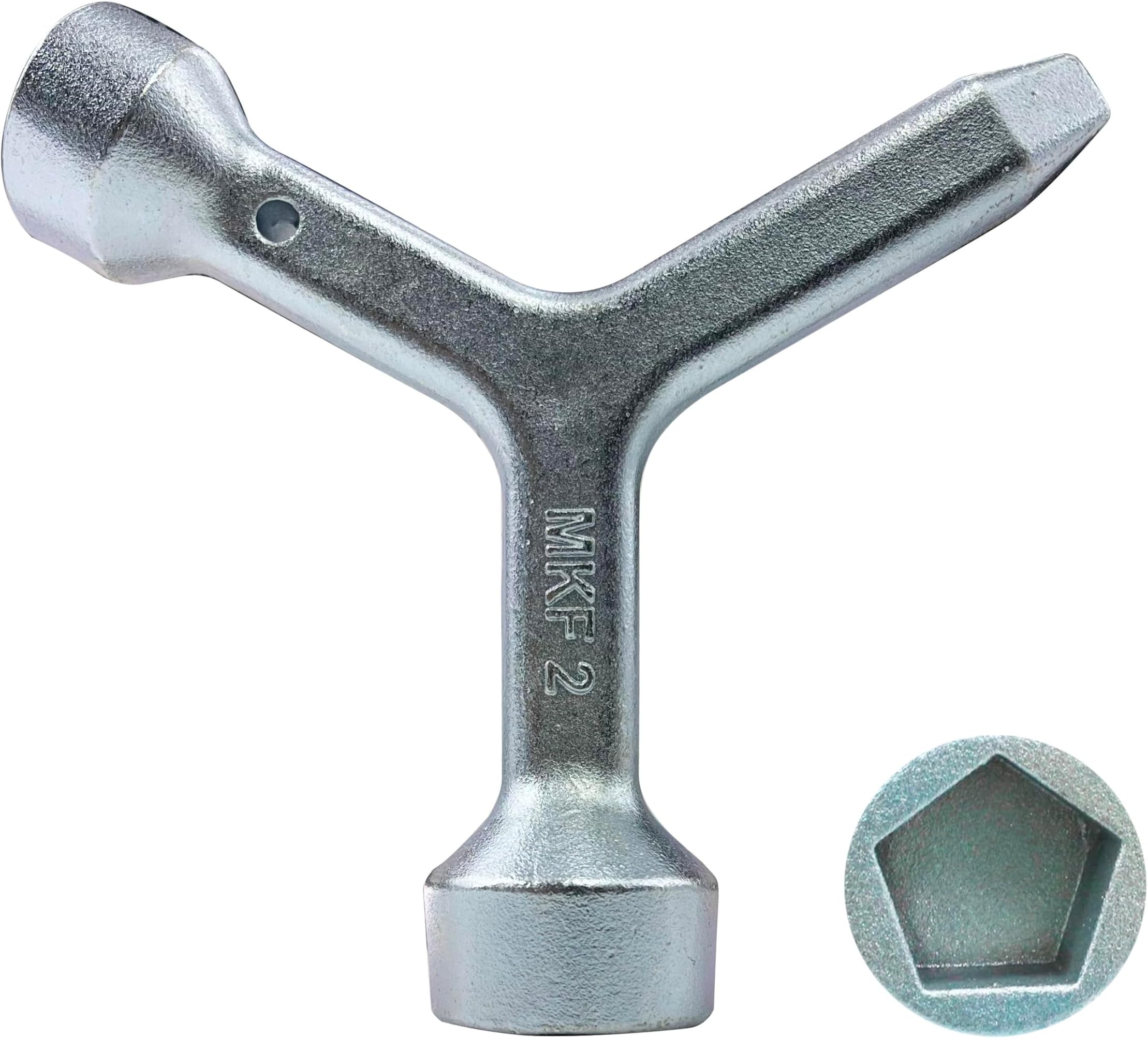 Jones Stephens Curb Box Wrench for Pentagon Curb Boxes, Grey Sporting