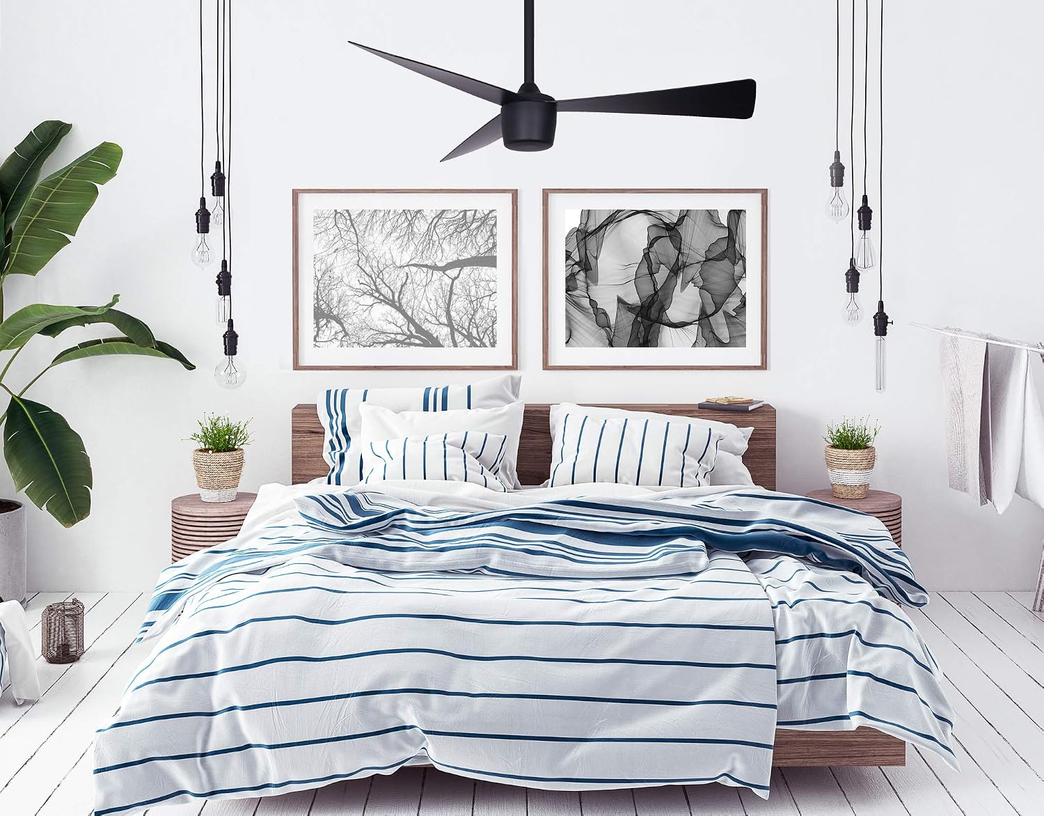 Amazon Crazy 🔥 Deals Star Fans star 7 Downrod Mount, 3 white Blades Ceiling fan with 68 watts light, White