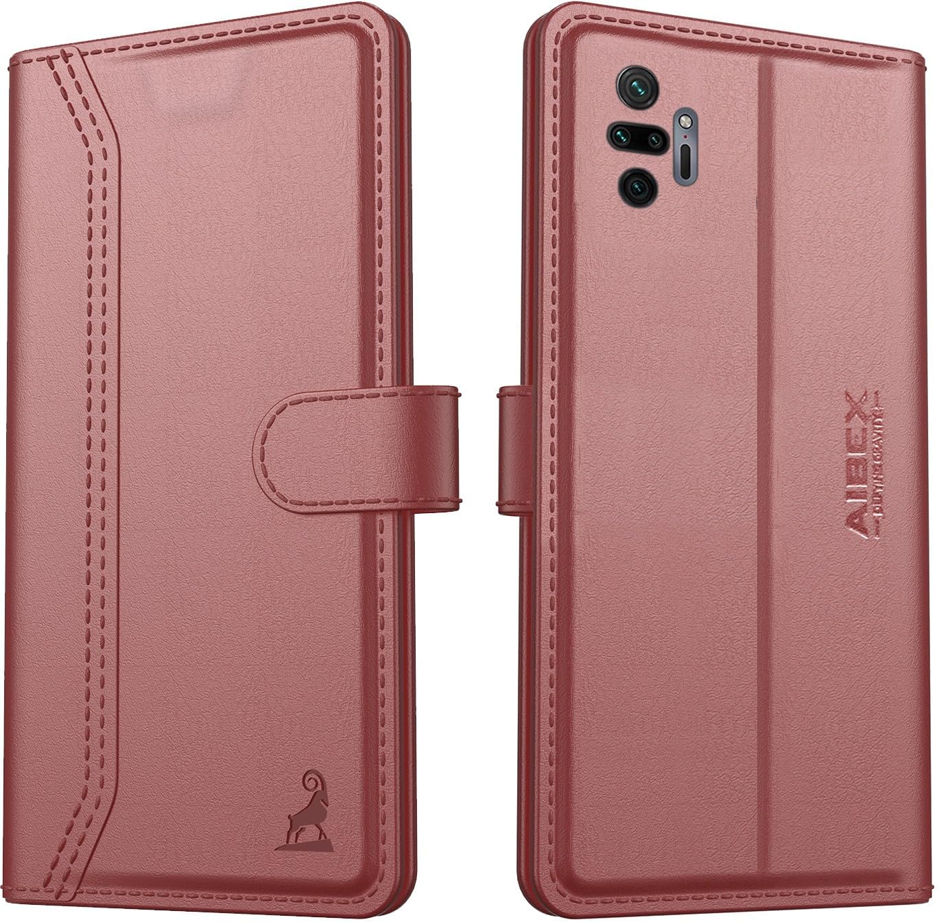 AIBEX ® Xiaomi Redmi Note 10 Pro/Xiaomi Redmi Note 10 Pro Max Flip Cover Leather Finish | Inside TPU with Card Pockets | Wallet Stand | Complete Protection Flip Case Brown (B0BWTWJL5Y) Amazon Price History, Amazon Price Tracker