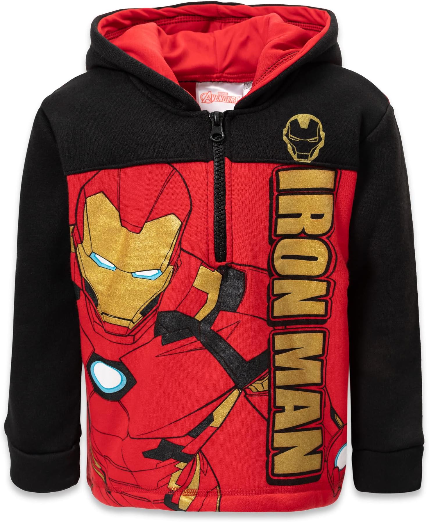 Avengers Spider-Man Fleece Half Zip Hoodie Toddler to Big Kid Sizes (2T - 18-20)