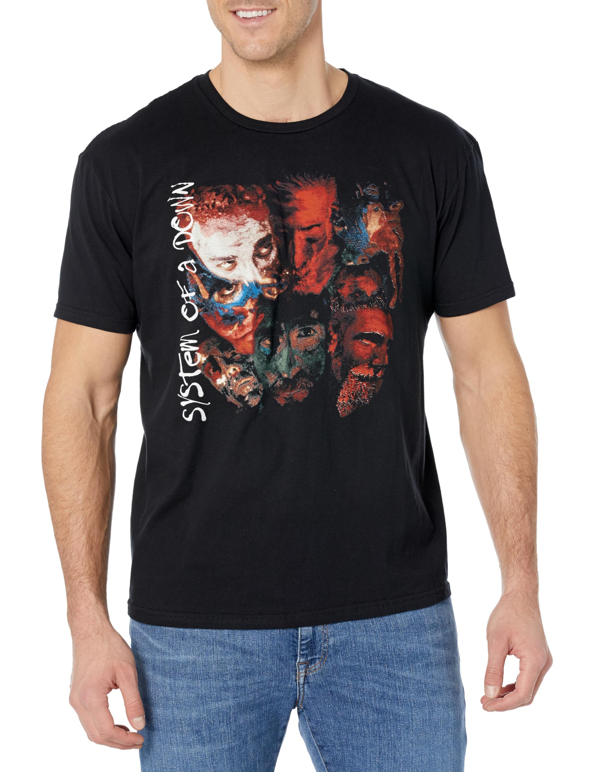 Unisex-Adult Painted Faces T-Shirt