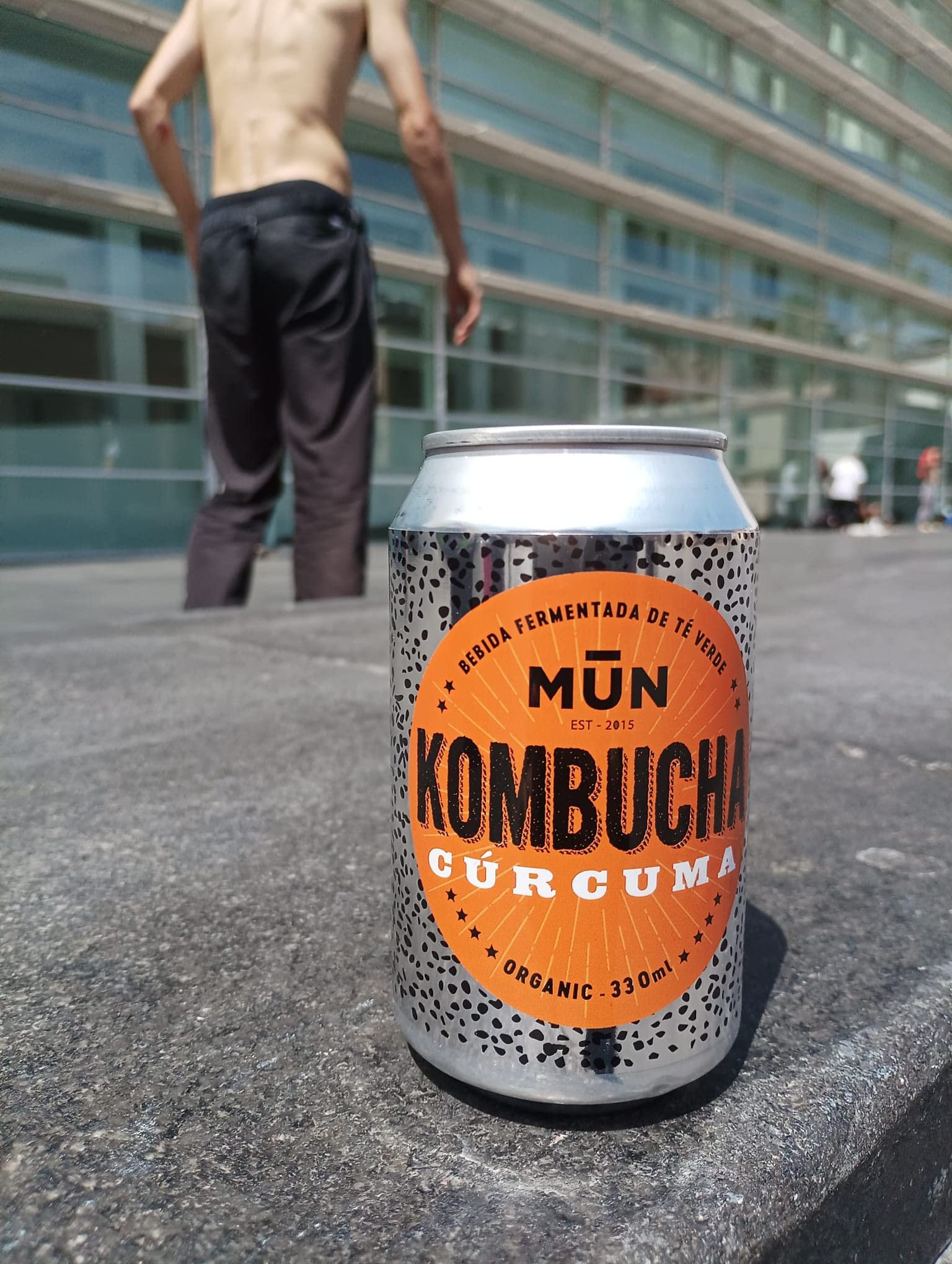 Mūn Ferments Té Kombucha Pack 12x330ml - Bebida Ecológica Con Probióticos - Té Kombucha Cúrcuma - Sin Azúcar Y Baja En Calorías - Latas Libres De BPA - Infusión Fermentada Artesanal - Libre De Gluten