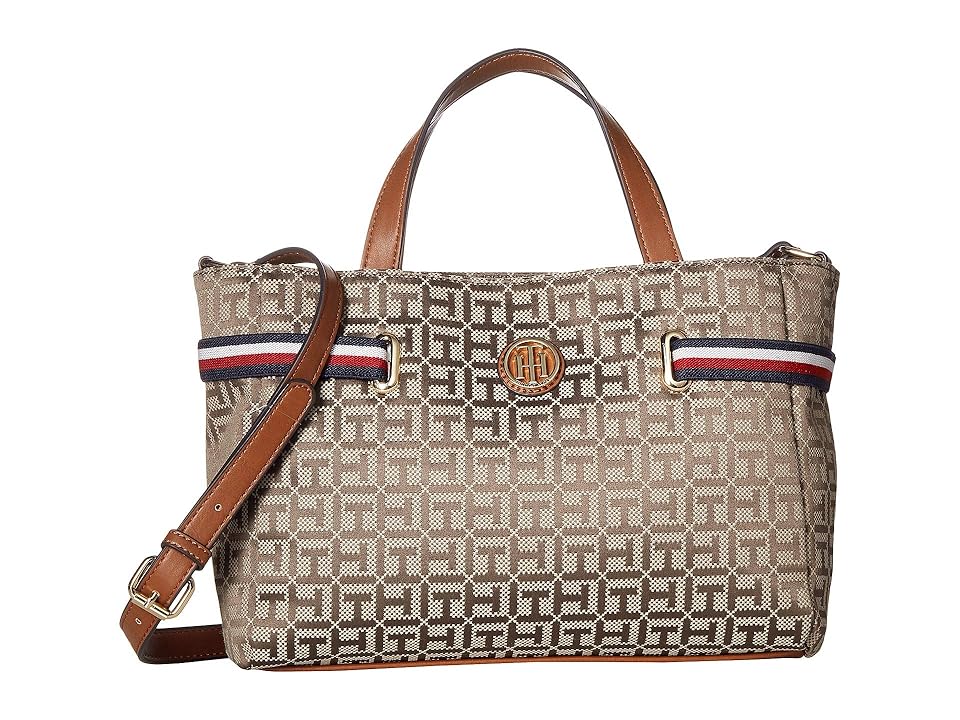 

Tommy Hilfiger Sanford Convertible Shopper (Khaki Tonal) Handbags