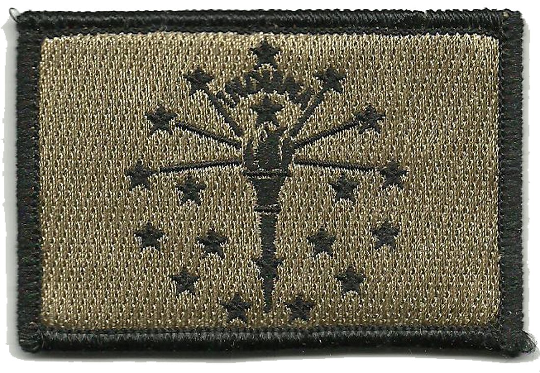 Gadsden and Culpeper Tactical State Patch - Indiana - Coyote tan-image-16
