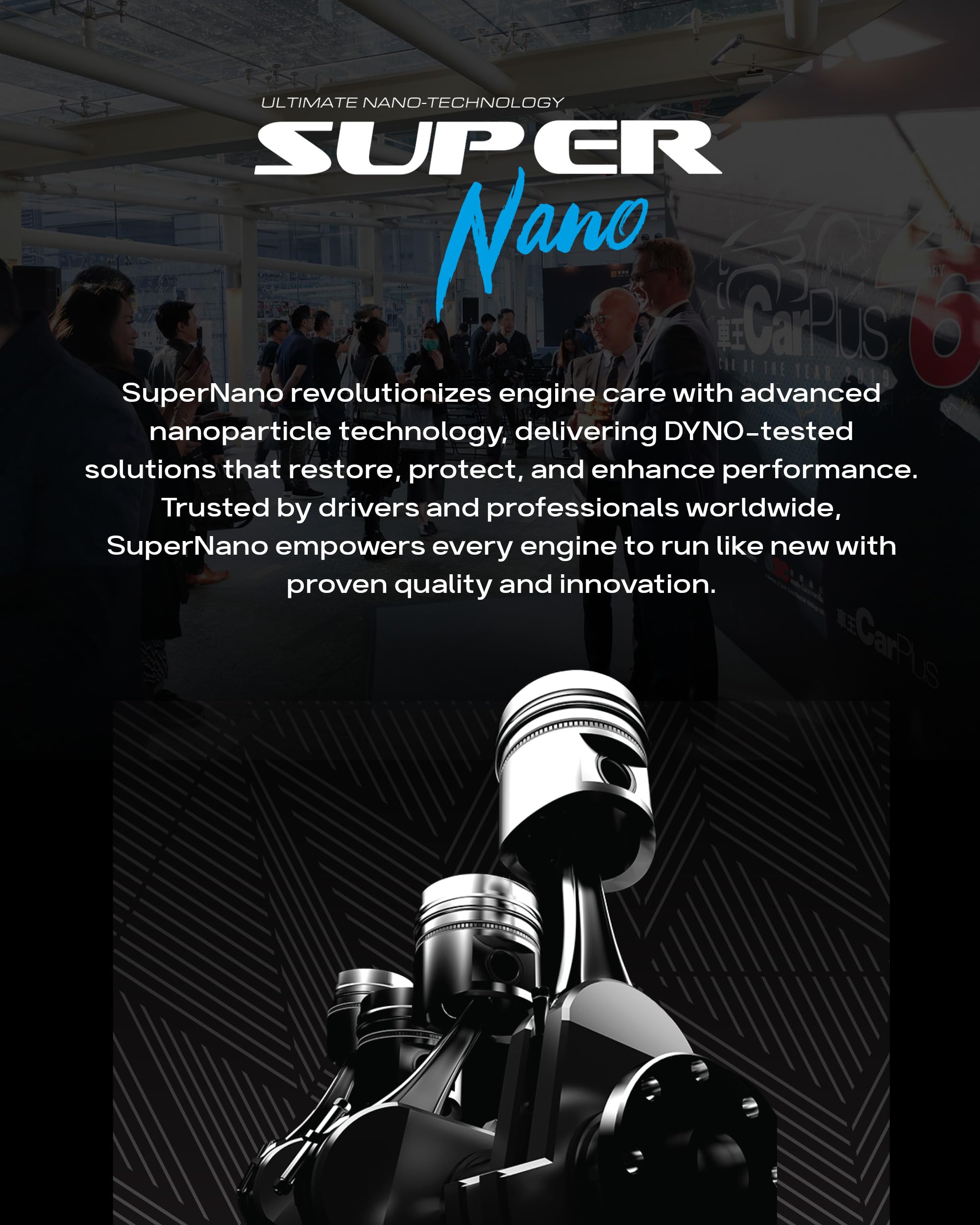 Aditivo de aceite para motor de automóvil, Remetalizador de motor SuperNano, aditivo de aceite con tecnología avanzada de nanopartículas para reparación de desgaste del motor, compatible con gas,