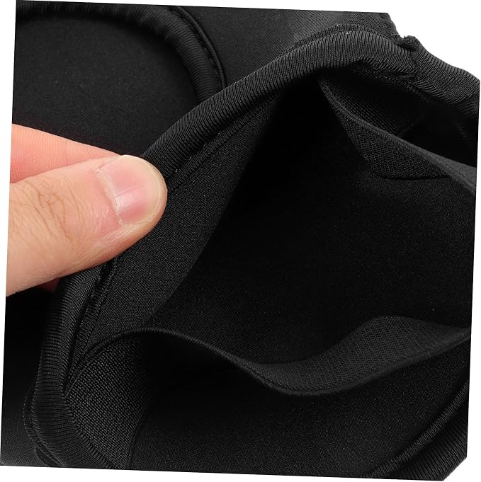 Cubrezapatos para ciclismo mitad windproof negros miniatura 8