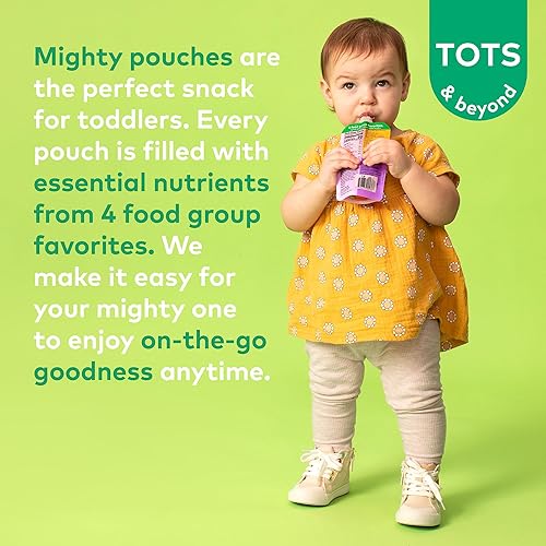 Miniatura 5 de Plum Organics Mighty 4Mezcla de nutrición esencial en bolsa 4onzas Paquete de 12