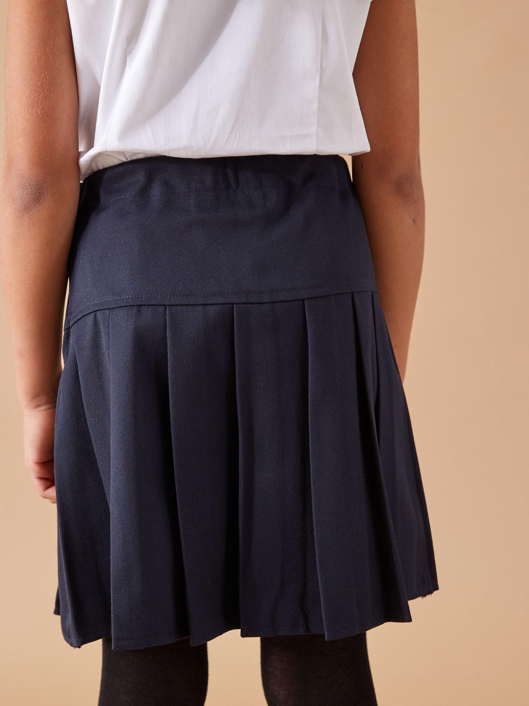 NEXT Fille Jupe d’école plissée à Taille Classique, Lot de 2