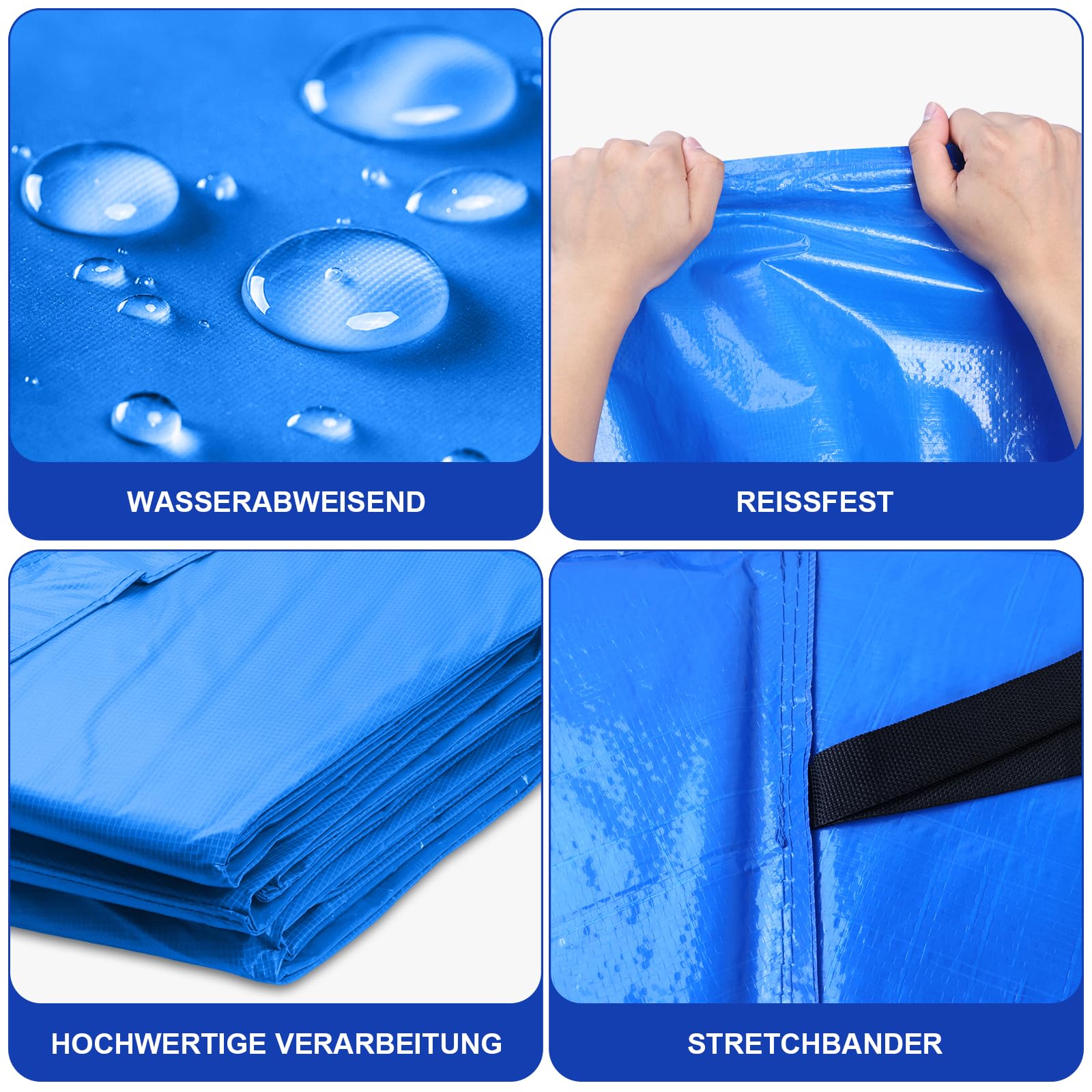 Storystore Trampolin Randabdeckung 306cm Außendurchmesser Federabdeckung Trampolin Umrandung Wetterbeständig UV-beständig Reißfest Trampolinzubehör Randschutz