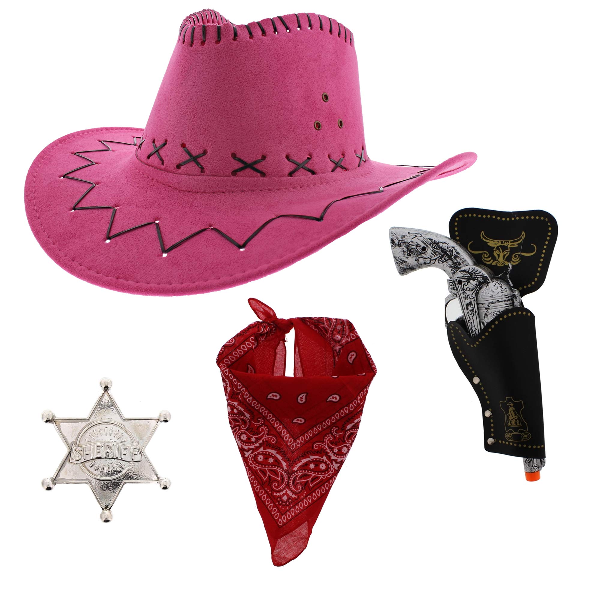 Zac's Alter Ego Fancy Dress Unisex 4 Piece Cowboy Set โ image 1