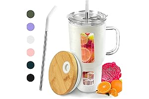 32 Oz Glass Water Bottles with Handle