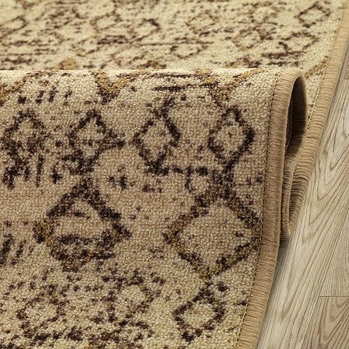 Miniatura 115 de Antep Rugs - Alfombras antideslizantes de 3 x 5 pies (antideslizante) con parte trasera de goma, de estilo antiguo, bohemio, marroquí y con pelo