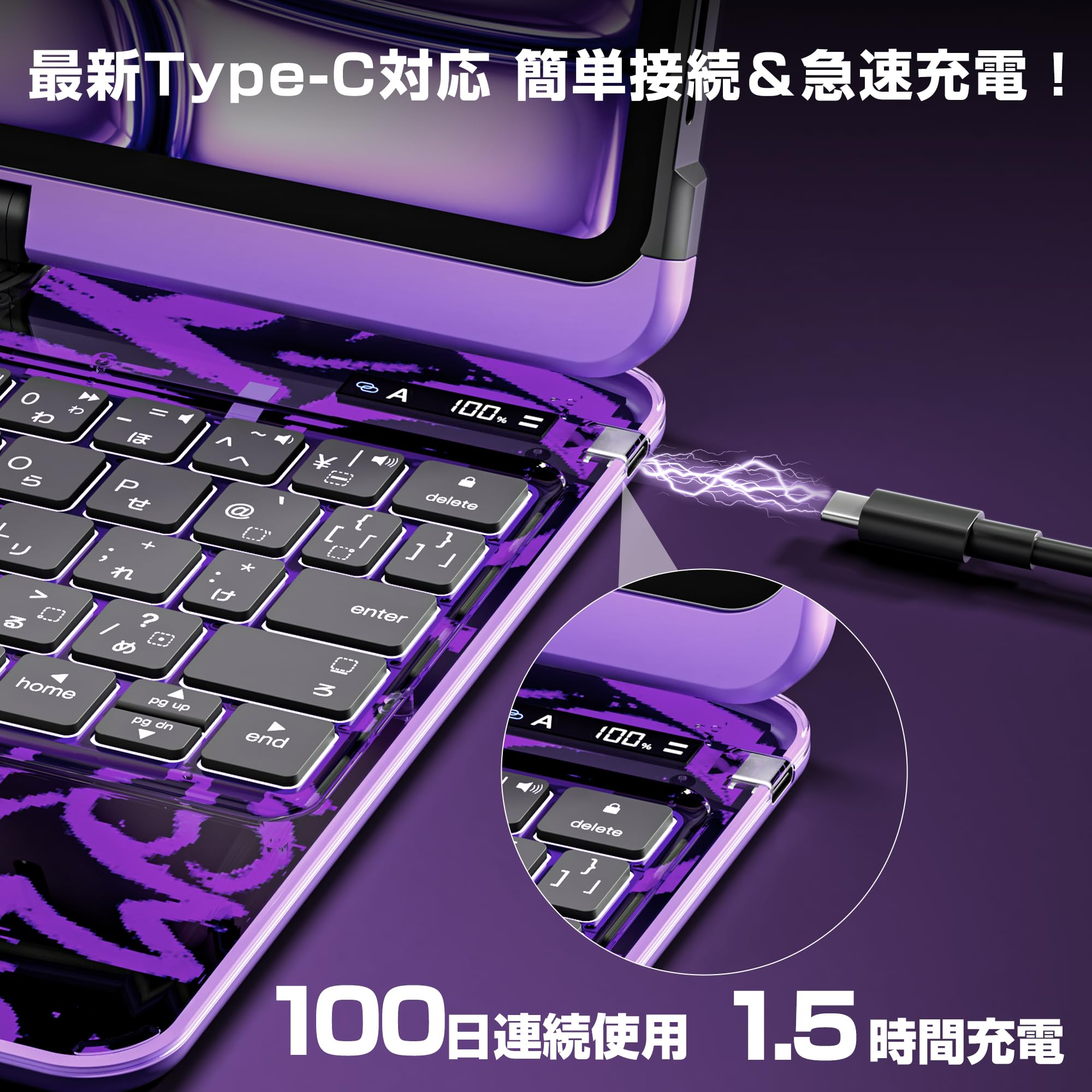 Amazon.co.jp: iFacemall ipad キーボード付きケース Pro 13インチ M5