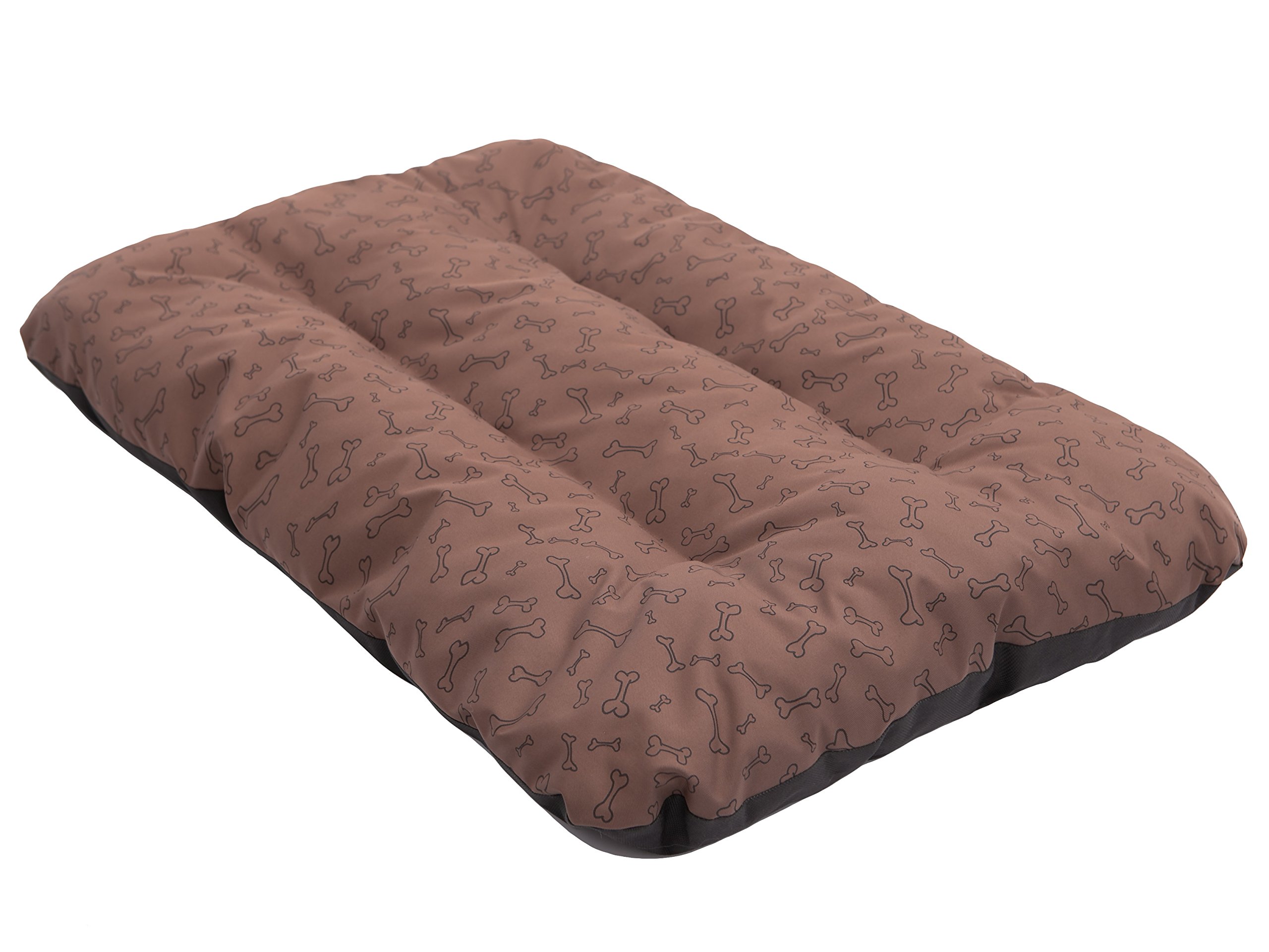 PillowPrim Colchón para perros, sofá para perros, cojín para perros, colchón para perros, cama para mascotas, cama suave, cojín R2-100 x 70 cm, color marrón claro en los huesos
