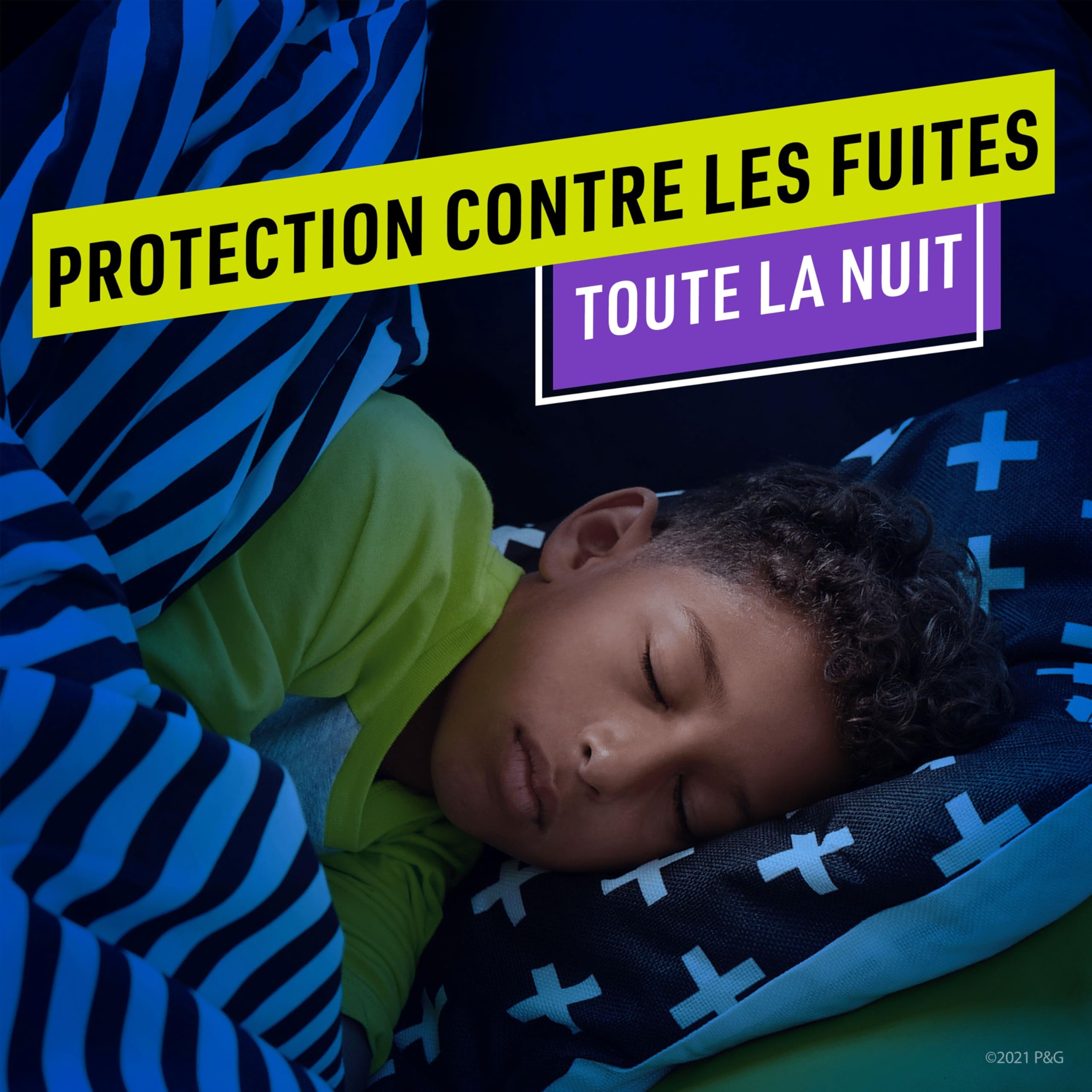 Pampers Ninjamas Pyjama Pants Garçon, 54 Sous-Vêtements de nuit Absorbants, 8-12 Ans, 27-43kg, Protection Maximale Contre Les Fuites Toute La Nuit En Toute Discrétion, Pack 1 Mois