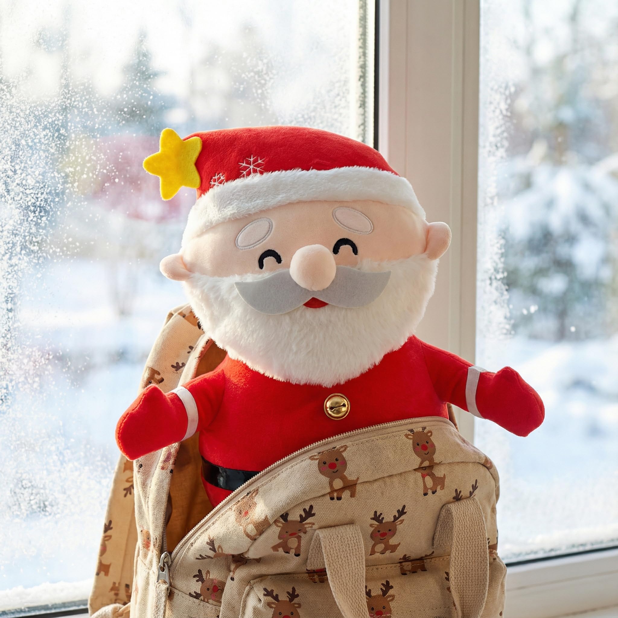 LGQHCE Christmas Soft Toy, Christmas Soft Toys for Kids Santa Teddy, Santa Plush Pillow - Image 3