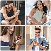 Vista 1460 de Miracase Funda diseñada para iPhone 13 Pro Max con protector de pantalla, [forro de microfibra suave antiarañazos], funda protectora de silicona