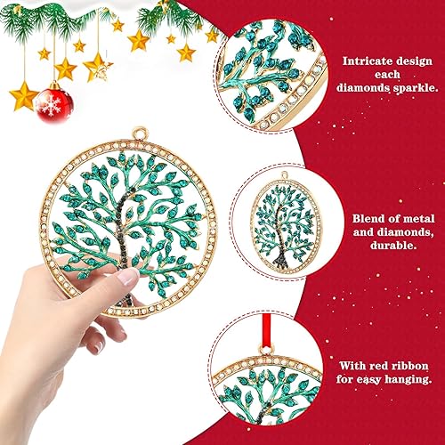 Miniatura 6 de Adornos de Navidad de metal para decoración de árbol, regalos de recuerdo para mujeres