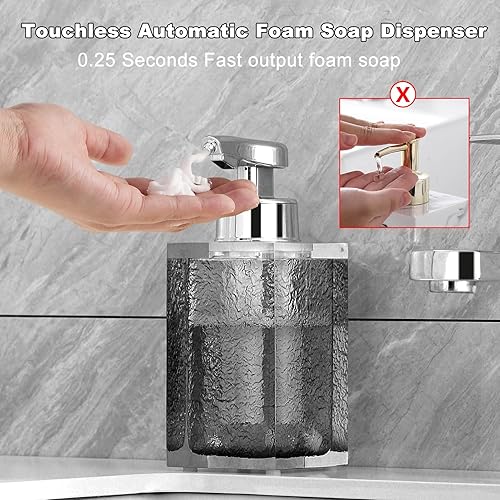 Miniatura 5 de Juego de accesorios de baño, 5 unidades con dispensador de jabón de loción de 15 onzas de 15.2 fl oz, dispensador automático de jabón espumoso de 8
