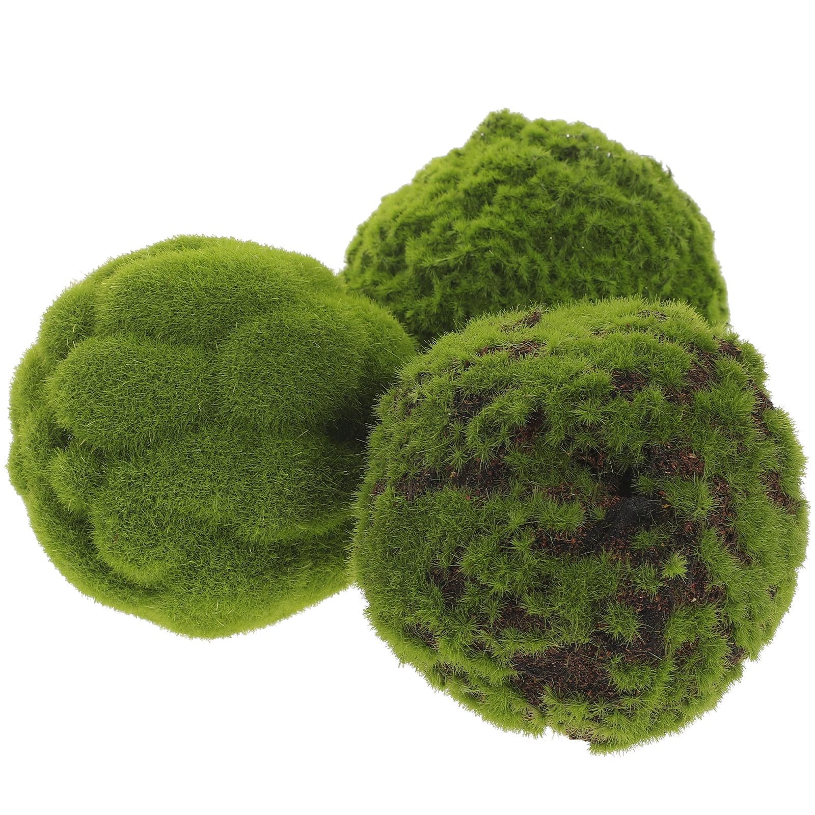 3 Bolas de musgo artificial colgantes para decoración de interior en hogar