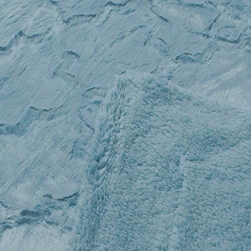 Miniatura 4 de BOON Brushed cobija de piel sintética con refuerzo de sherpa, 50 x 60 pulgadas y 60 x 80 pulgadas