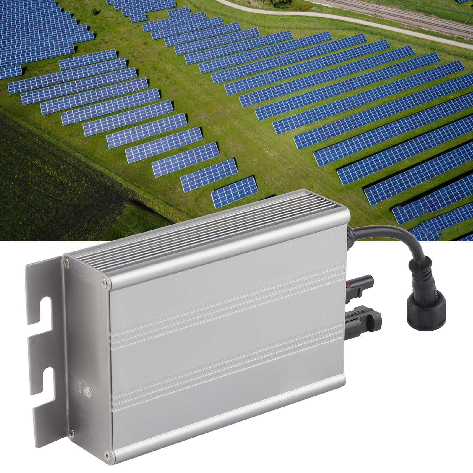 Mikroinwerter Sieciowy AC230V Trwałe Urządzenie ze Stopu Aluminium o Czystej Fali Sinusoidalnej dla Domowego Układu Słonecznego 1 Jednostka (600 W)
