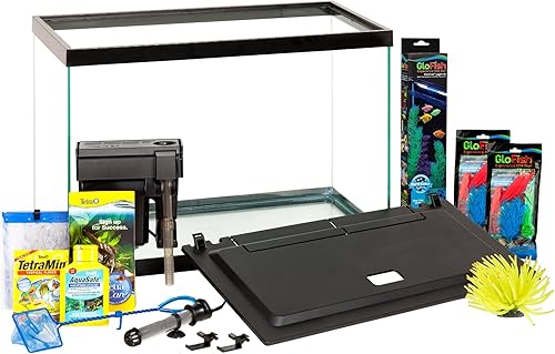 Miniatura 17 de Kit de tanque de peces GloFish, incluye iluminación LED y decoración