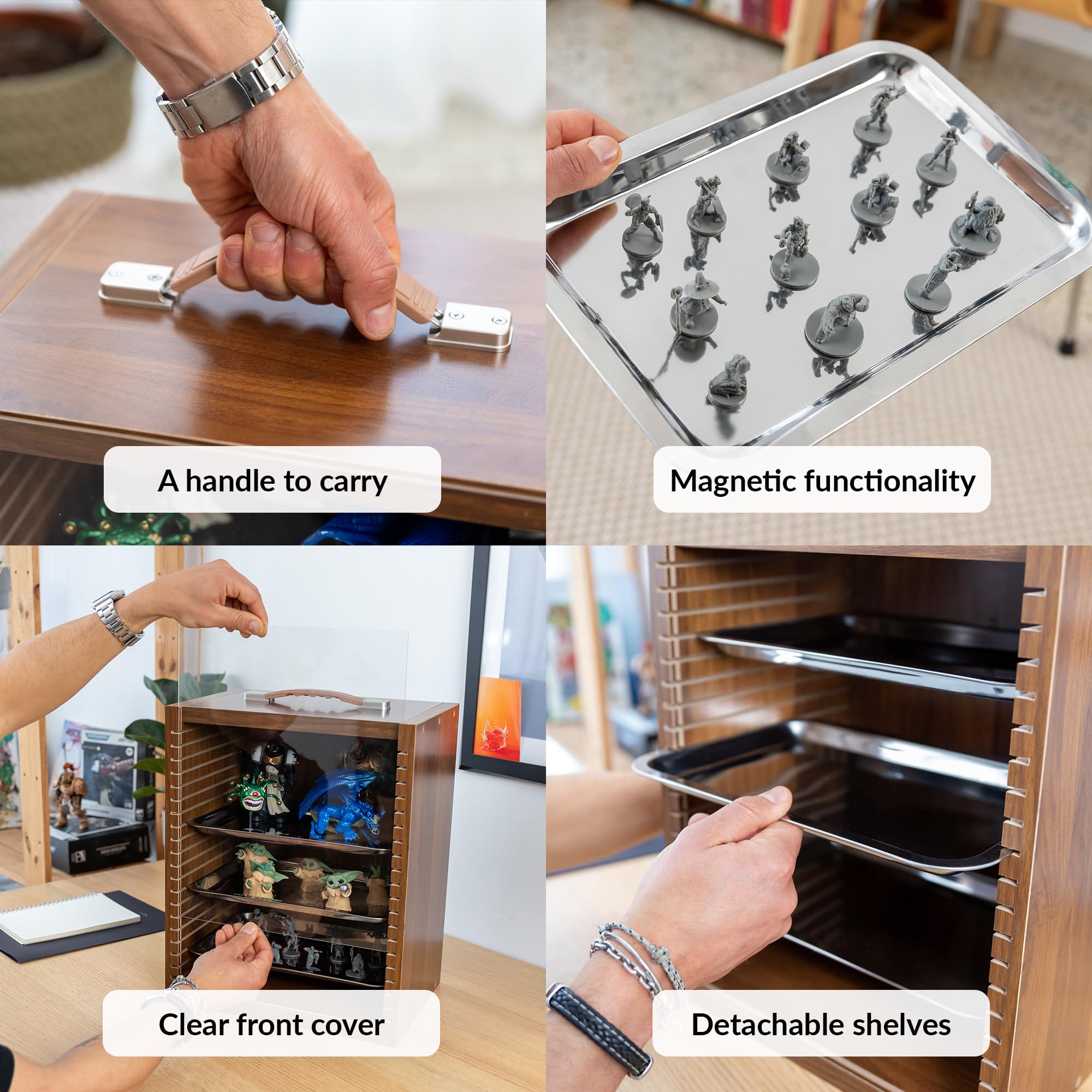 Valigetta Da Esposizione Per Oggetti Da Collezione | Conservate Le Vostre Figurine Da Collezione | Valigetta Per Miniature | Valigetta Da Trasporto Per Miniature | Miniature Storage Case V2