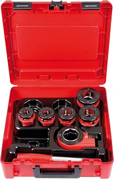 Rothenberger Super Cut Die Set, Aluminum, 1/2-1.1/4" NPT, Compact Threading Die Set