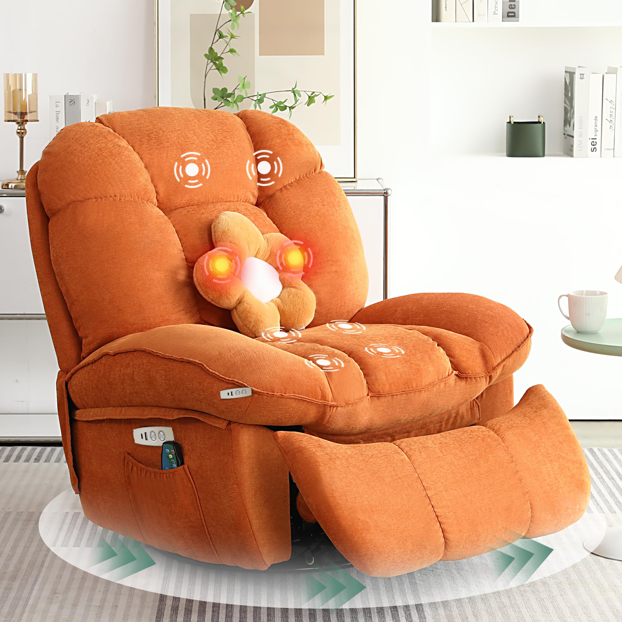 Amazon.com: AISALL Power Recliner Chair, Swivel Rocker Recliner