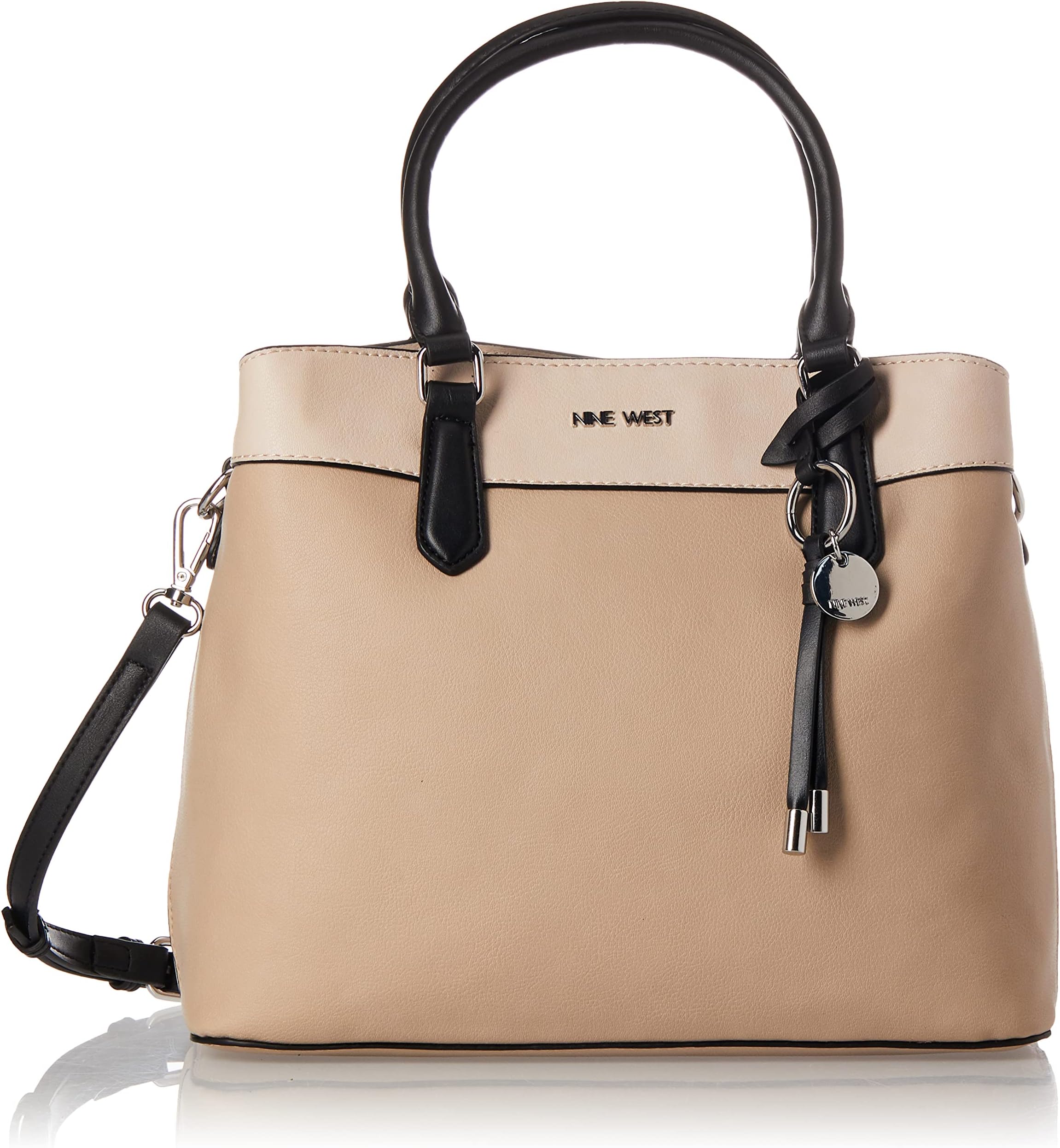 Nine West Women 105476253 Coralia Satchel Bag, Medium, Pink, Nym529106
