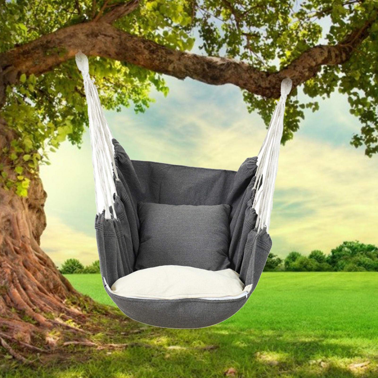 Amazon.co.jp: 【耐荷重200kg】ハンモックチェア 吊り下げ式 枕付き