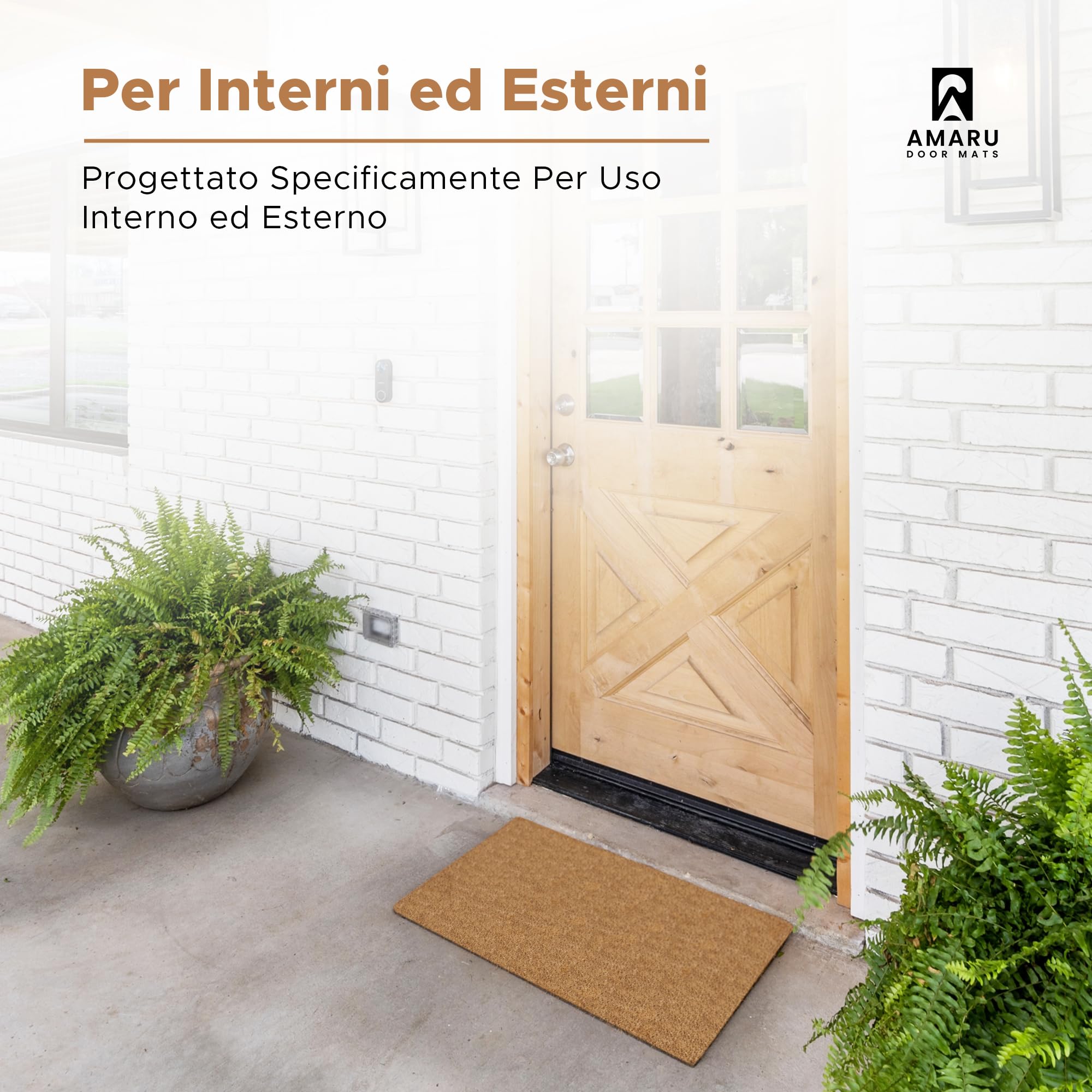 Zerbino Benvenuto Con Scritta "Go Jump In The Lake" – 43x73 Cm – Antiscivolo Per Interni/Esterni – Tema Lago