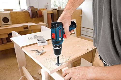 Miniatura 6 de Bosch CLPK22120- Kit combo de 2 herramientas taladro desarmador y armador de impacto con 2baterías de iones de litio 12-V cargador y estuche