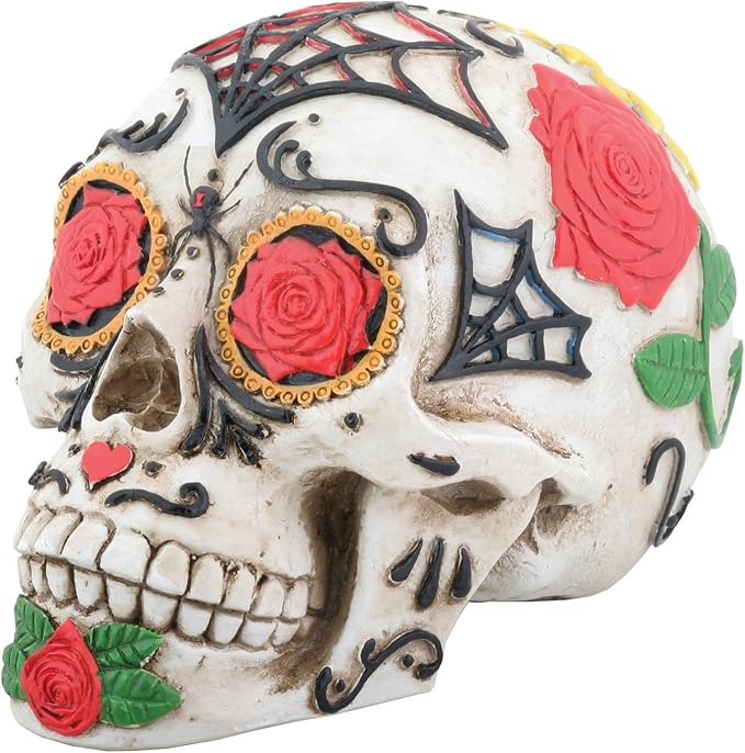 YTC Day of The Dead DOD Tattoo Sugar Skull Head Display Decoration