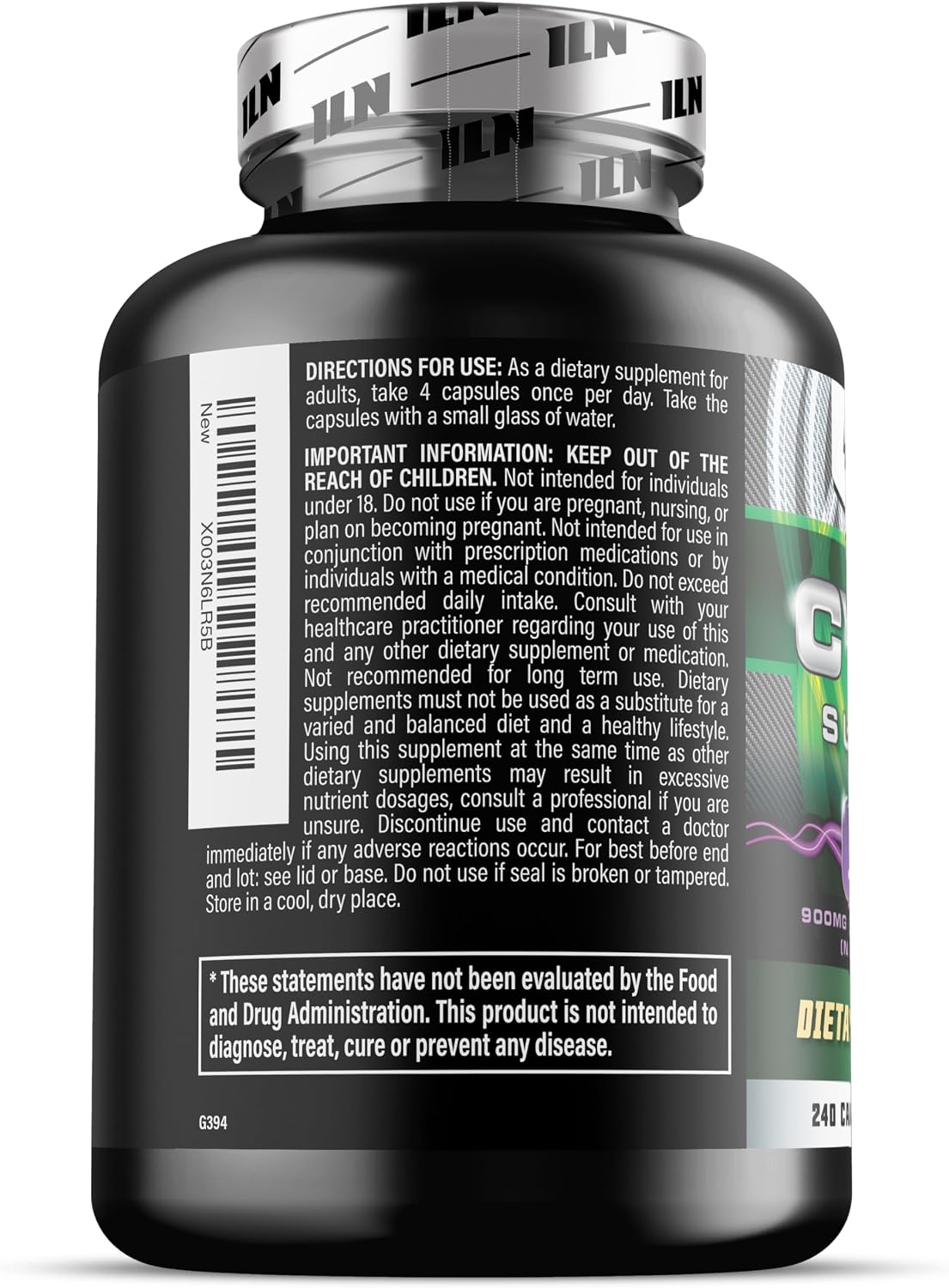 Iron Labs Nutrition: Cycle Support Plus NAC (N-Acetyl-L-Cysteine) - Kidney and Liver Support Supplement - On Cycle Support Supplements for Men - N Acetyl L Cysteine and Milk Thistle (240 Capsules)