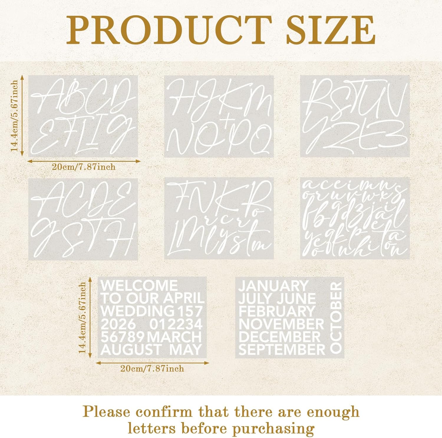 Marspark 8 Sheet Personalized Wedding Mirror Decal Sign Custom Welcome to Our Wedding Mirror Decal UV DTF Transfer Letter Sticker DIY Customized Bride Groom Name Letter for Bridal Shower(White)