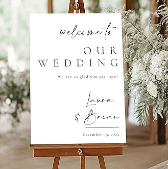 Personalized Wedding Welcome Sign - Custom Wedding Signs for Reception - Custom Wedding decorations Signs - Welcome to Our Wedding Sign