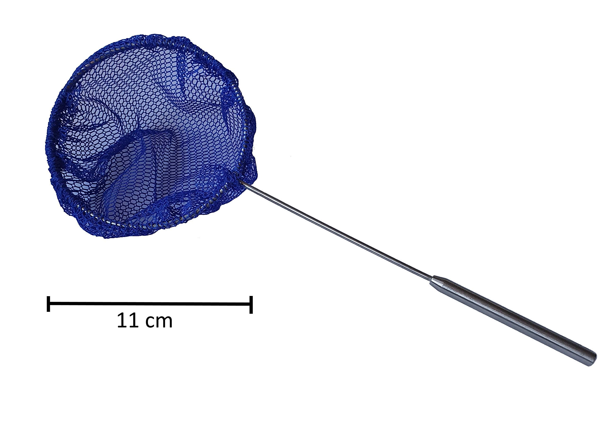 Sunglow Set per la cura di acquario e terrario, con retino, forbici per piante, spatola per ghiaia e pinzette per piante, 32 cm, in acciaio inox