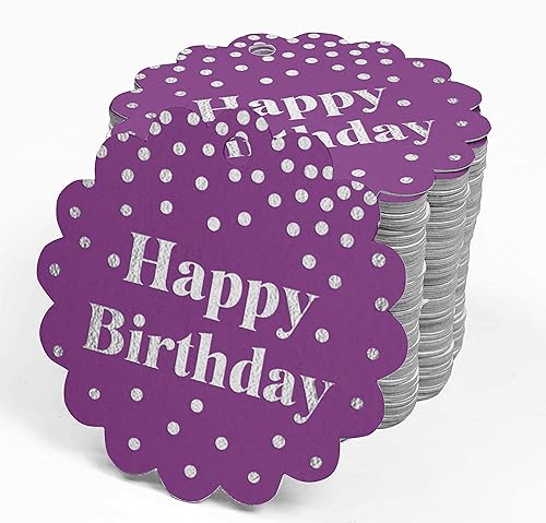 Miniatura 17 de Etiquetas colgantes para botellas de feliz cumpleaños, paquete de 100 unidades Blanco,Aqua Blue,Negro,Azul,Azul turquesa oscuro,Rosa