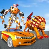 Ultimate Wild Lion Robot: Car Robot Transform Game