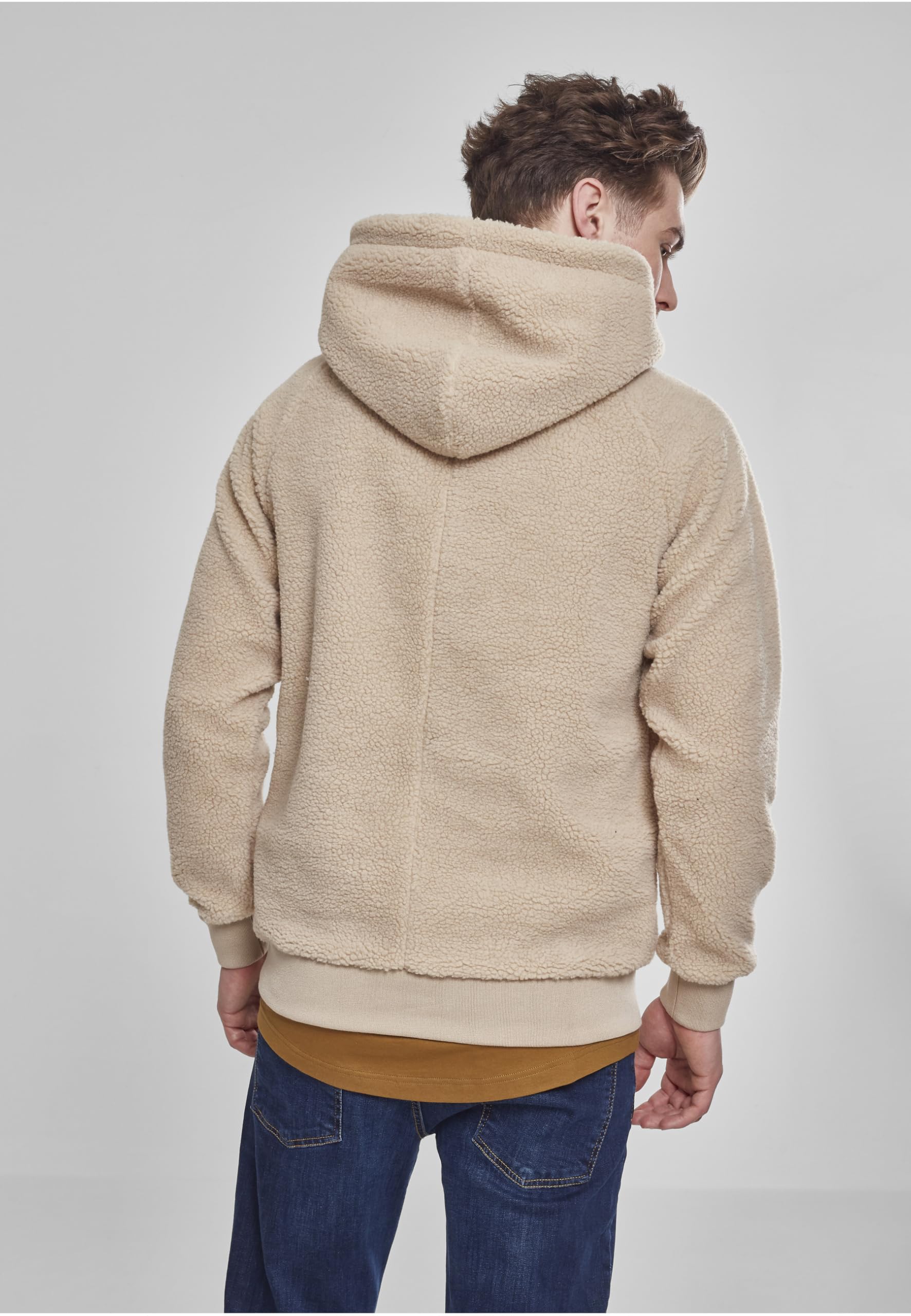 Urban Classics Sudadera con Capucha Sherpa para Hombre