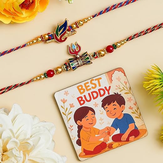 Perpetual Rakhi Handcrafted Design Pack Of 2