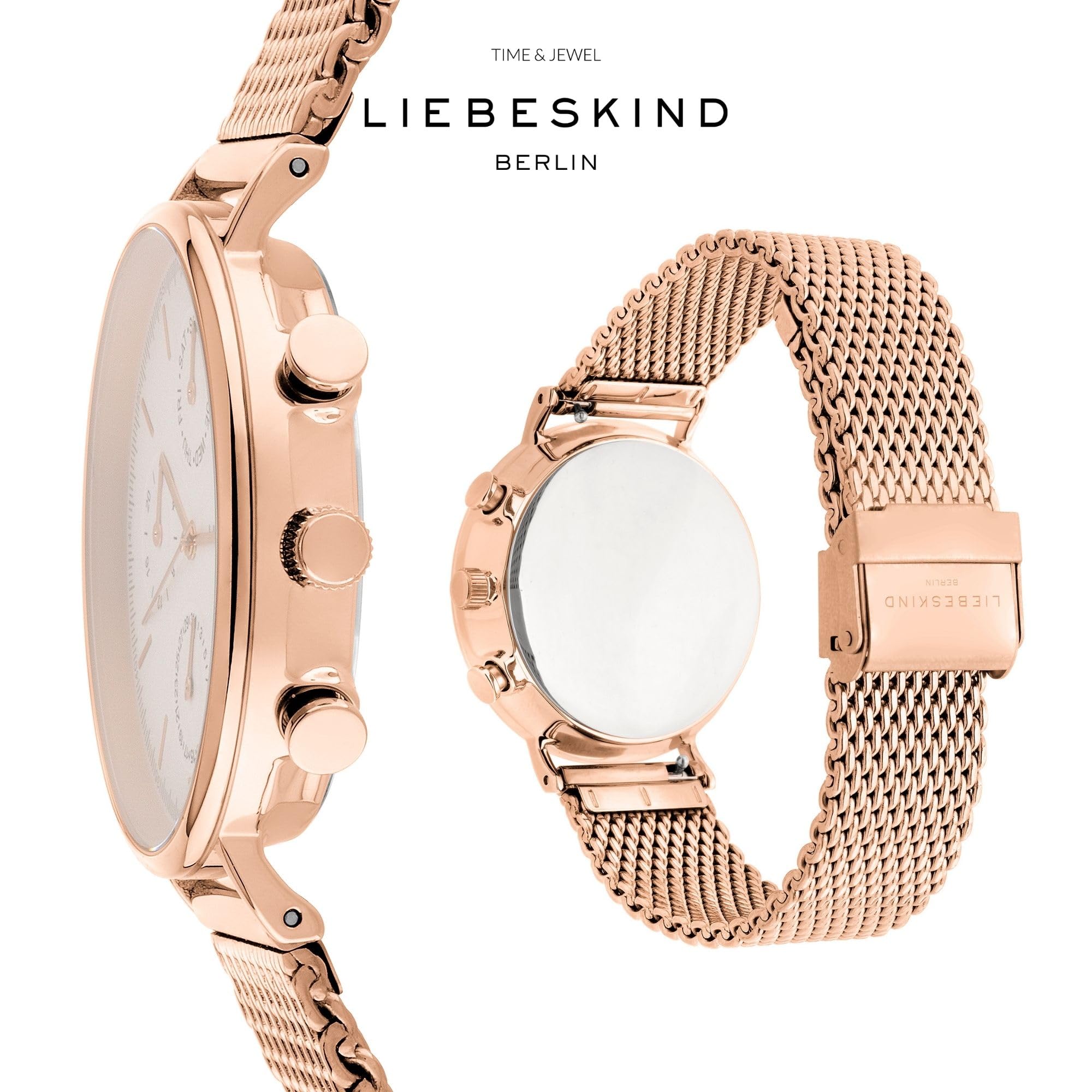 Liebeskind DamenArmbanduhr Multi Zifferblatt Quarz Edelstahl LT-0193-MM