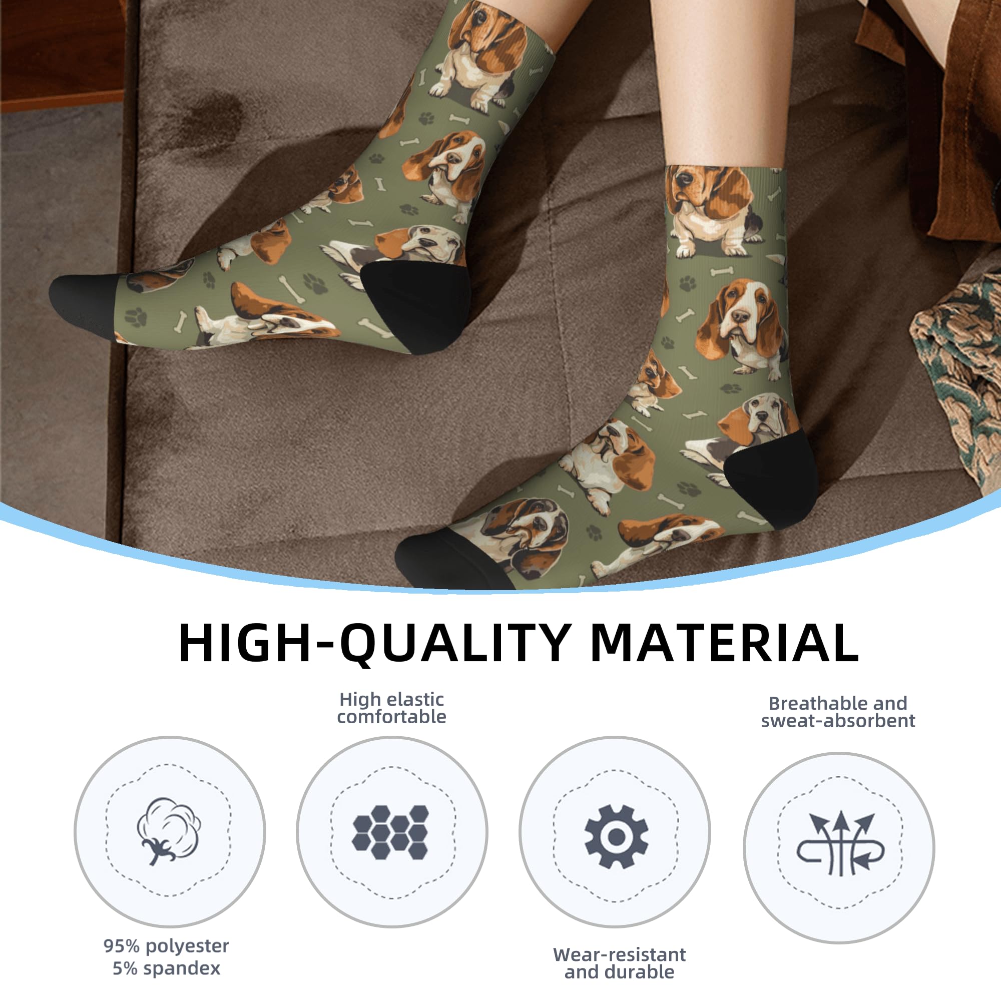 Dogs Socks for Women & Men, Novelty Gifts for Dog Lovers