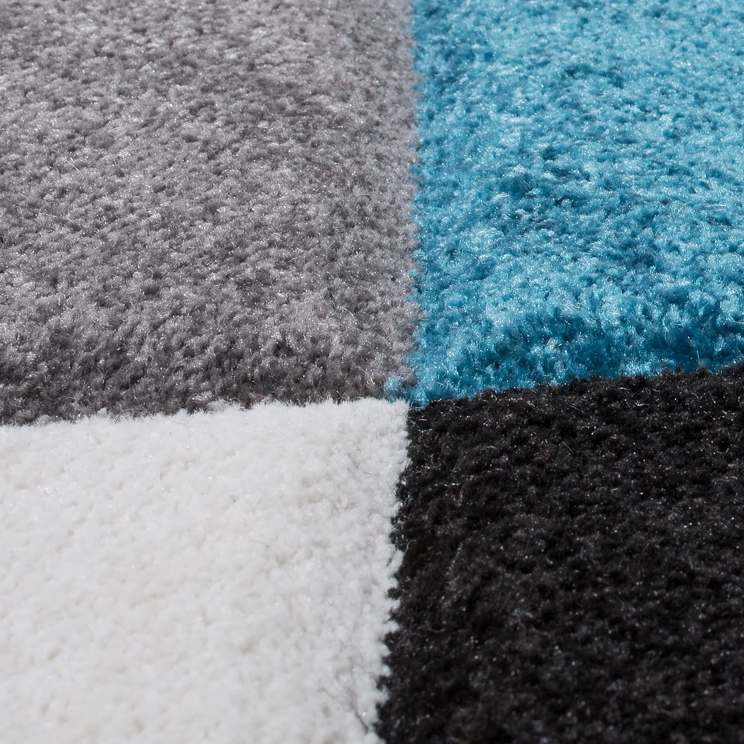 Paco Home Vloerkleed Woonkamer Laagpolig Patroon Abstract Patroon Geometrisch Gegolfd Patroon, Maat:160x220 cm, Kleur:Grijs 2