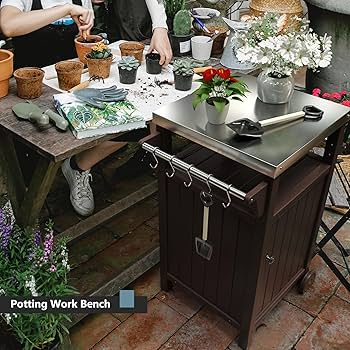 Amazon.com: KORVOS Kitchen Portable Outdoor Grill Cart, Patio